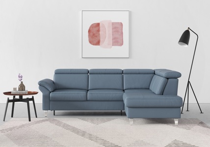 sit&more Ecksofa, inklusive Kopfteilverstellung und Federkern