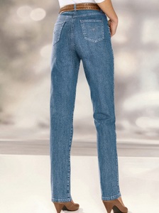 CASUAL LOOKS, Casual Looks Jeans mit festem Bund und Gürtelschlaufen, Casual Looks 5-Pocket-Jeans, (1 tlg.)