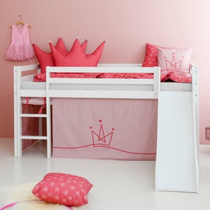 Hoppekids, Hoppekids Hochbett »«Princess»«, Rutsche & Vorhang Rosa und viel Auswahl, Hoppekids Hochbett »«Princess»«, Rutsche & Vorhang Rosa und viel Auswahl