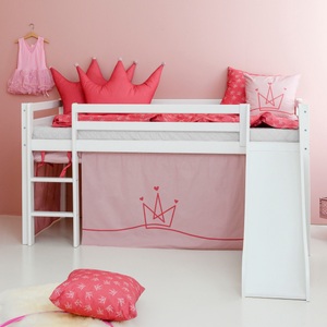 Hoppekids, Hoppekids Hochbett »«Princess»«, Rutsche & Vorhang Rosa und viel Auswahl, Hoppekids Hochbett »«Princess»«, Rutsche & Vorhang Rosa und viel Auswahl