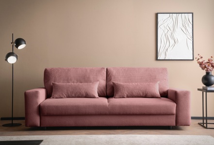LeGer Home by Lena Gercke, LeGer Home by Lena Gercke Schlafsofa »Imoga, Polster mit Schlaffunktion, 3-Sitzer Sofa, Couch mit Bettkasten«, in modernen Farben und Stoffen, Bettfunktion, Liegefläche: 200x150 cm