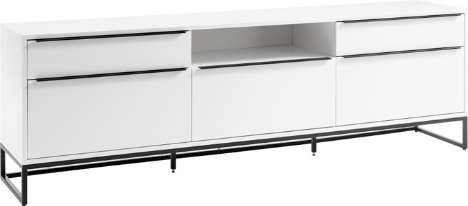 Mca furniture, Mca Furniture - TV-Möbel - Weiss und Schwarz, MCA furniture Lowboard »Lille«, Breite ca. 215 cm