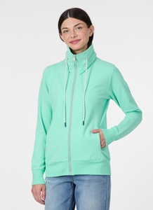 Ragwear, Ragwear Sweatjacke "RONETTE B" Dünne Baumwollmischung mit Marken-Stickerei am Kragen