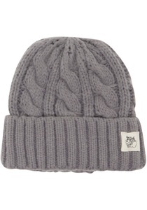 HIGHLIGHT COMPANY, Highlight Company Strickmütze, Rippenbündchen, Zopfmuster, 