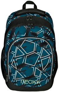 NEOXX, neoxx Schulrucksack »Fly, Flash yourself«, Reflektionsnaht, aus recycelten PET-Flaschen, neoxx Schulrucksack »Fly, Flash yourself«, Reflektionsnaht, aus recycelten PET-Flaschen