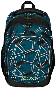 NEOXX, neoxx Schulrucksack »Fly, Flash yourself«, Reflektionsnaht, aus recycelten PET-Flaschen, neoxx Schulrucksack »Fly, Flash yourself«, Reflektionsnaht, aus recycelten PET-Flaschen