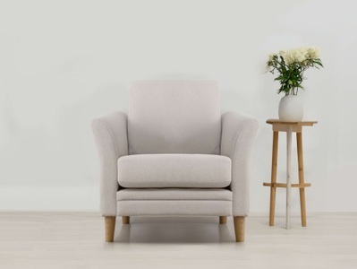 Home affaire Sessel »Arellano, Breite 93 cm«, klassisches Design, mit Massivholzfüssen, Webstoff fein