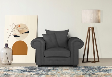 HOME AFFAIRE, Home affaire Sessel »San Pedro«, Knopfheftung vorn, lose Kissen, Home affaire Sessel »San Pedro«, Knopfheftung vorn, lose Kissen