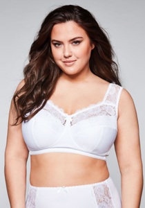 Sheego Bügelloser BH, mit wattierten Cups und Spitze
