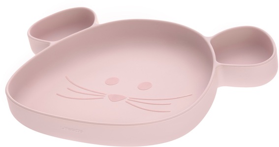 Lässig, Lässig Silikon-Teller LITTLE CHUMS - MOUSE mit Saugnapf in rosa, Silikon-Teller LITTLE CHUMS ? MOUSE mit Saugnapf in rosa