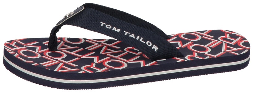 Tom Tailor, TOM TAILOR Zehentrenner, mit logobedruckter Decksohle, TOM TAILOR Zehentrenner, mit logobedruckter Decksohle