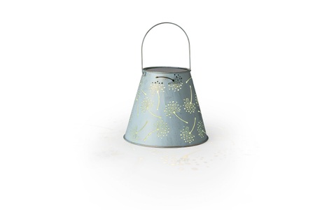 STT, STT - Solarleuchte SOLAR LIGHT - Metall - türkis - 21 cm, STT LED Gartenleuchte »Dandelion«