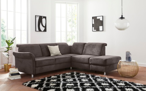 sit&more Ecksofa, inklusive Federkern, wahlweise mit Kopfteilverstellung, Bettfunktion und Stauraum