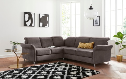 sit&more Ecksofa, inklusive Federkern, wahlweise mit Kopfteilverstellung, Bettfunktion und Schubladenstauraum