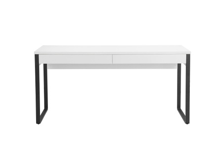 PLACES OF STYLE, Places of Style Schreibtisch »Moid,«, Breite 160 cm, mit Metallbeinen & 2 Schubladen, Places of Style Schreibtisch »Moid, Computertisch im modernen Design,«, Breite 120/140/160 cm, mit Metallbeinen & Schublade