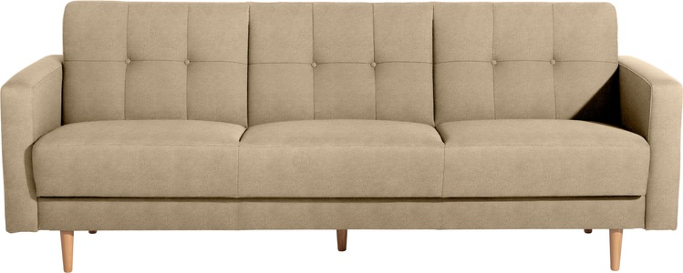 MAX WINZER, Max Winzer® 3-Sitzer »Jesper«, Schlafsofa mit Knopfheftung im Rücken, inklusive Bettkasten, Max Winzer® 3-Sitzer »Jesper Kippcouch mit komfortablem Federkern, klassisch und modern«, Schlafsofa mit Knopfheftung im Rücken, inklusive Bettkasten