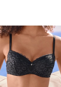 Vivance Schalen-BH, aus Spitze in Kussmund-Optik im modischen Balconnet-Schnitt, Dessous