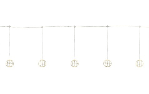 STT, STT LED-Lichtervorhang »Royal Ball Set 5pcs S«, 550 St.-flammig, STT LED-Lichtervorhang »Royal Ball Set 5pcs S«, 550 St.-flammig