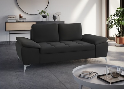 sit&more 2-Sitzer, mit hochwertigen Metallfüssen