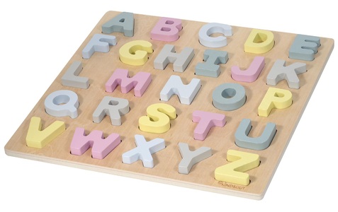 Kindsgut, Kindsgut Buchstaben-Puzzle HANNA 27-teilig aus Holz, KINDSGUT Puzzle
