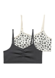 Buffalo, Buffalo Bustier Packung, 2 Stk. mit verstellbaren Trägern, unifarben oder bedruckt