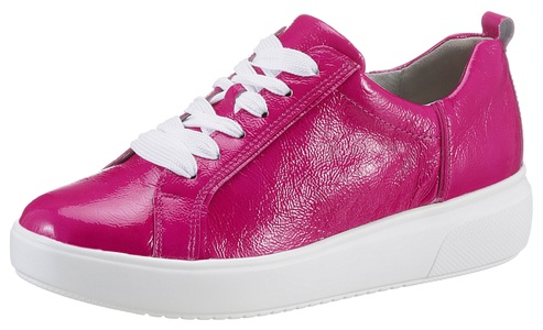 Waldläufer, Waldläufer Plateausneaker »VIVIEN«, in glänzender Lack-Optik, G-Weite, 