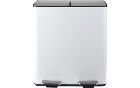 undefined, Spirella - Abfalleimer mit Trennsystem Aliya Matt, 2 x 20L - Weiss, Spirella Aliya Abfallbehälter 2x20l Weiss