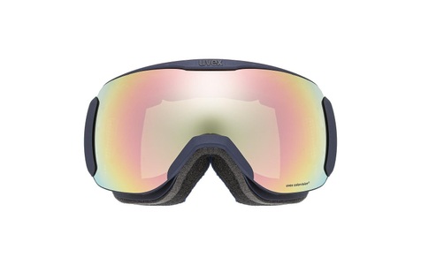 Uvex, Uvex Skibrille Downhill 2100 WE - Navy Mat SL/Rose-Green, Uvex downhill 2100 WE CV Skibrille / Snowboardbrille dunkelblau