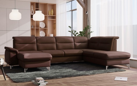 SCHÖNER WOHNEN LAMINAT, SCHÖNER WOHNEN LAMINAT Wohnlandschaft, wahlweise mit motorischer Relaxfunktion, sit&more Wohnlandschaft »Astoria U-Form«, wahlweise mit motorischer Relaxfunktion