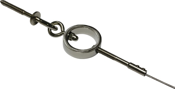 Gardinia, GARDINIA Seilspanngarnitur Ring, GARDINIA Seilspanngarnitur »Ring«, (1 St.), Nur auf festem Untergrund montieren