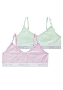 Bench., Bench. Bustier Packung, 2 tlg. mit weichem Logo-Bündchen