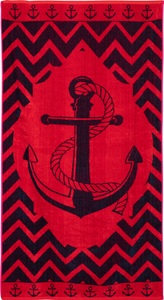 Stuco, stuco Strandtuch »Anker«, (1 St.), Motiv Anker, stuco Strandtuch »Anker«, (1 St., Strandtuch 90 x 165 cm), Motiv Anker