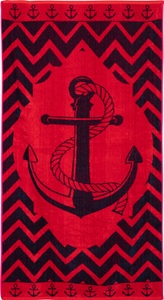 Stuco, stuco Strandtuch »Anker«, (1 St.), Motiv Anker, stuco Strandtuch »Anker«, (1 St., Strandtuch 90 x 165 cm), Motiv Anker