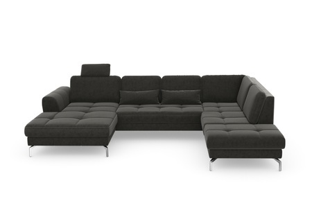 sit&more Wohnlandschaft »Bendigo V«, inklusive Sitztiefenverstellung, Bodenfreiheit 15 cm, wahlweise in 2 unterschiedlichen Fussfarben