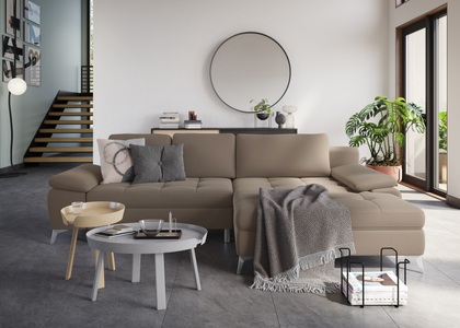 sit&more Ecksofa, mit Mega-Recamiere, wahlweise mit Bettfunktion und Bettkasten