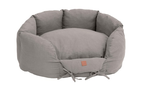 PET & Co., PET & Co. Hundebett Ronny Leinen - Charcoal -, Pet & Co. Tierbett »Ronny Leine Grau«