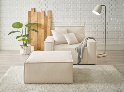 ANDAS, andas Loveseat »Finnley«, (2 St.), Loveseat und Hocker im Set, passend zur Polster-Serie Finnley, andas Loveseat »Finnley«, (2 St.), Loveseat und Hocker im Set, passend zur Polster-Serie Finnley