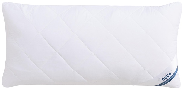 BeCo, Beco Kunstfaserkopfkissen »Medibett«, Füllung: Polyester, Bezug: Polyester oder Baumwolle, (1 St.), Kissen in zwei Bezugsvarianten erhältlich, Kissen 40x80 und 80x80, Beco Microfaserkissen »Medibett, Kopfkissen«, Füllung: Polyester, Bezug: Polyester oder Baumwolle, (1 St.), Kissen 40x80 cm, 80x80cm, Allergiker geeignet (Hausstauballergiker)