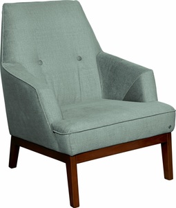 Tom Tailor, TOM TAILOR Sessel »COZY«, im Retrolook, mit Kedernaht und Knöpfung, Füsse nussbaumfarben, 