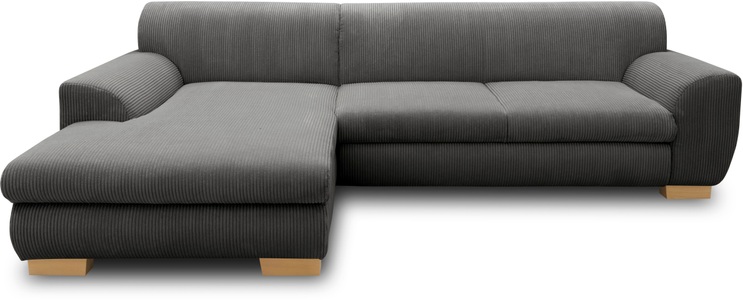 HOME AFFAIRE, Home affaire Ecksofa »Nika«, wahlweise mit Bettfunktion, auch in Cord, Home affaire Ecksofa »Nika zeitlos und elegant, L-Form« wahlweise mit Bettfunktion, auch in Cord