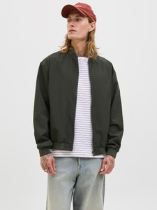 JACK & JONES, Jack & Jones Bomberjacke »JJECHARGE BOMBER JACKET NOOS«, ohne Kapuze, mit Rippbündchen, Jack & Jones Bomberjacke »JJECHARGE BOMBER JACKET NOOS« ohne Kapuze mit Rippbündchen