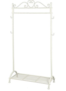 Ambiente Haus Garderobe »Garderobe Stange in Weiss - 162 cm«, (1 St.)