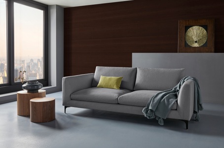 PLACES OF STYLE, Places of Style 3-Sitzer »Nixon«, auch in Samtvelours, inkl. Rückenkissen, 