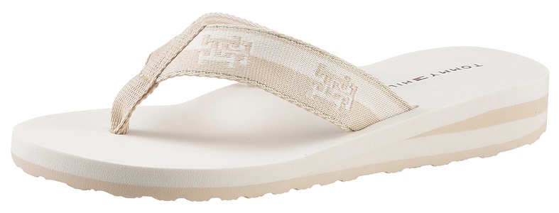 Tommy Hilfiger, Tommy Hilfiger Zehentrenner »TH COLORBLOCK WEBBING SANDAL«, mit Logo, 