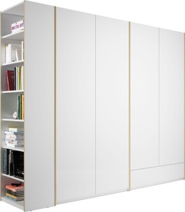 Müller SMALL LIVING, Müller SMALL LIVING Drehtürenschrank »Modular Plus Variante 8«, Schublade, Anbauregal wahlweise rechts oder links montierbar, Müller SMALL LIVING Drehtürenschrank »Modular Plus Variante 8«, Schublade, Anbauregal wahlweise rechts oder links montierbar