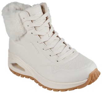 Skechers, Skechers Schnürboots »UNO RUGGED - FALL AIR«, mit Bio Dri-Ausstattung, Skechers Uno Rugged Fall Air Damen Boot Creme
