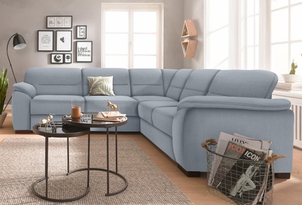 SIT&MORE, sit&more Ecksofa, sit&more Ecksofa »Montego L-Form«, wahlweise mit Bettfunktion und Schubkasten