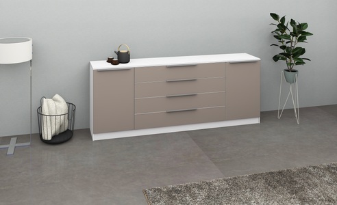 borchardt Möbel, borchardt Möbel Kommode »Oliva«, Breite 200 cm, mit 4 Schubkästen, borchardt Möbel Kommode »Oliva«, Breite 200 cm, mit 4 Schubkästen