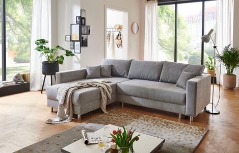 INOSIGN, INOSIGN Ecksofa »Anela«, inklusive Bettfunktion, praktischem Bettkasten, loser Zier- und Rückenkissen, INOSIGN Ecksofa »Anela L-Form«, inklusive Bettfunktion, Bettkasten, loser Zier- und Rückenkissen