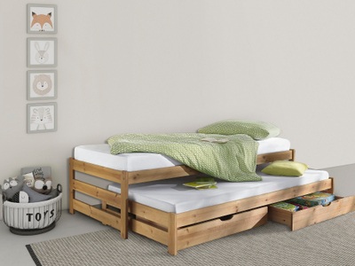 LÜTTENHÜTT, Lüttenhütt Funktionsbett »Torgny«, mit 2. Schlafgelegenheit, Lüttenhütt Funktionsbett »